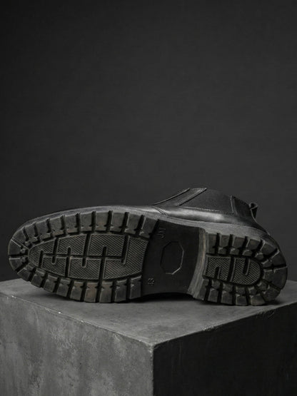 Leather Chunky Chelsea Boots